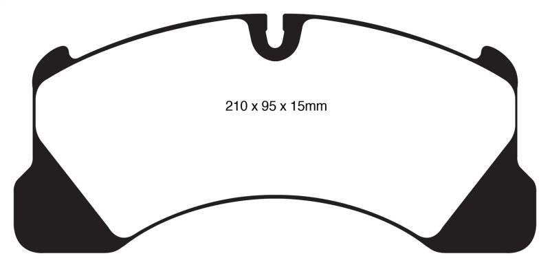 EBC Redstuff Ceramic Rear Brake Pads for Volkswagen Touareg 3.0 Supercharged Hybrid