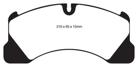 EBC Redstuff Ceramic Rear Brake Pads for Volkswagen Touareg 3.0 Supercharged Hybrid