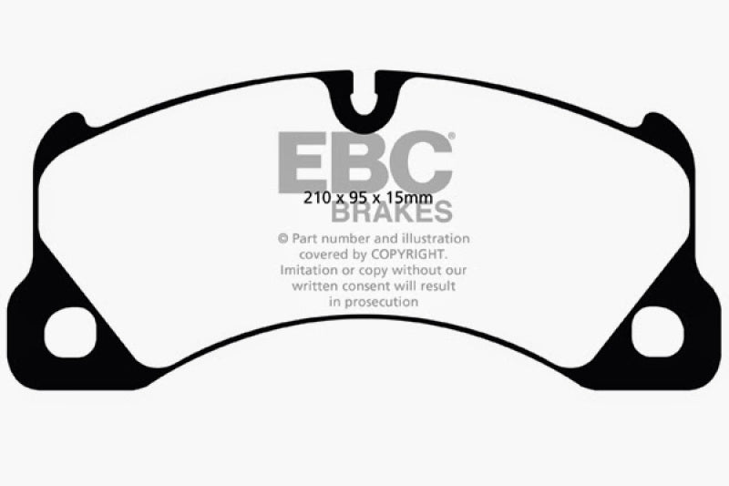 EBC Yellowstuff Brake Pads for Porsche Cayenne 3.0 Supercharged Hybrid - Front