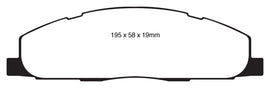 EBC Greenstuff 09-11 Dodge Ram 2500 Rear Brake Pads * Heavy Duty Disc Pads for 4x4 Off-Road Use