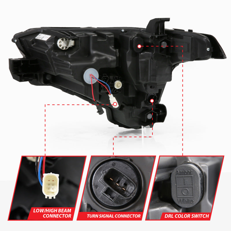 ANZO Z-Series Full LED Projection Headlight for 2022-2024 Toyota Tundra Passenger Side Replacement - Part Number ANZ111599X-R