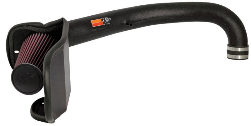 K&N Engineering 57-1514-1 Cold Air Intake Kit for Jeep Wrangler 2005-2006 with High-Flow Filter and Heat Shield