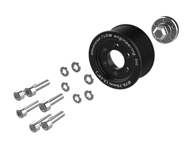 aFe Power Supercharger Pulley Kit with Hub for Dodge Challenger and Charger 6.2L V8 (Part #afe79-10006)