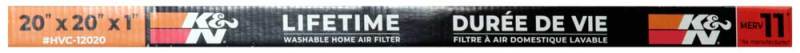 K&N Engineering 20 x 20 x 1 HVAC Reusable Air Filter with MERV 11 Rating
