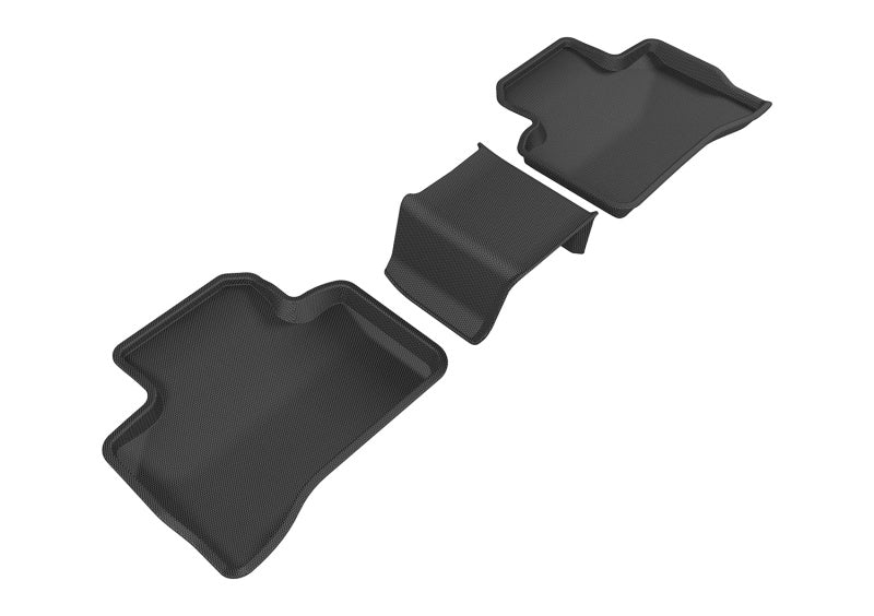 3D MAXpider KAGU Series All-Weather Floor Mats for Mercedes-Benz GLC-Class (2016-2020) – Custom Fit Black 3-Piece Set