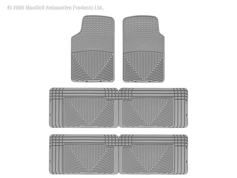 WeatherTech All-Weather Floor Mats for Volkswagen Vanagon * Gray, Part Number WETW3GR-W25GR-W25GR