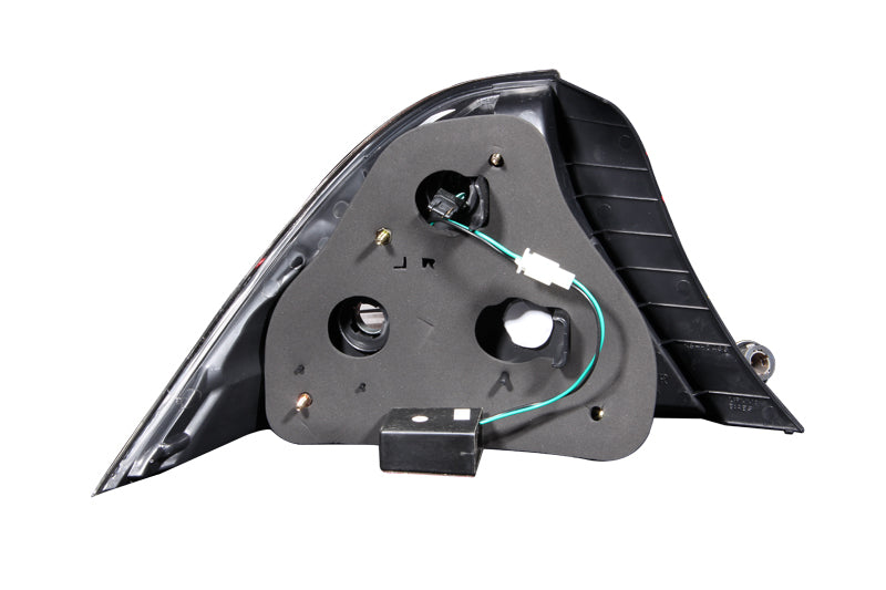 ANZO 2004-2005 Honda Civic LED Tail Light Assembly with Clear Lens and Black Housing