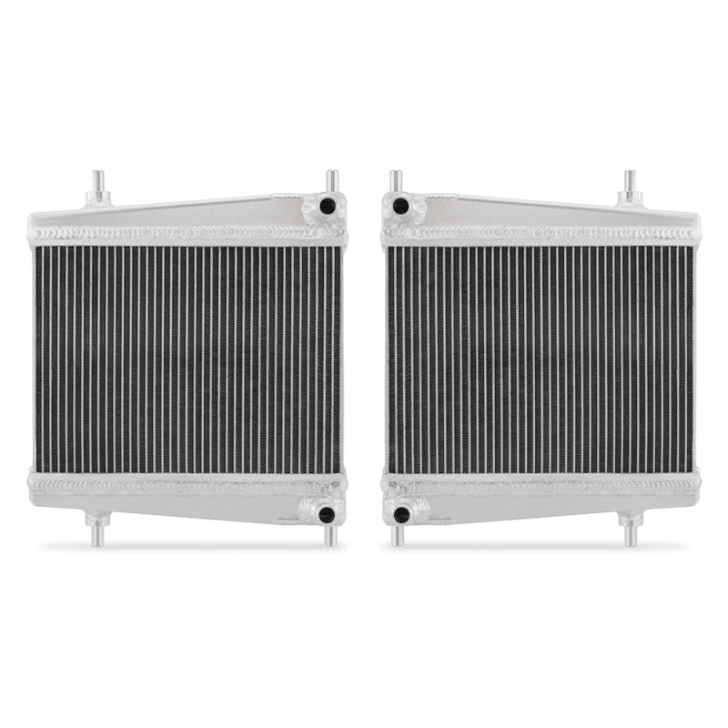 Mishimoto 2020+ Toyota Supra Aluminum Auxiliary Radiators - Full Aluminum, TIG-Welded, 30% Larger Core for Enhanced Cooling