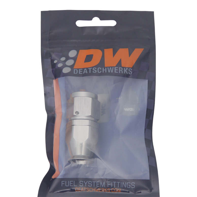 DeatschWerks 8AN Female Swivel Straight Hose End PTFE with Olive Insert * Anodized DW Titanium