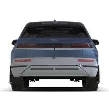 Load image into Gallery viewer, Rally Armor UR Series Mud Flaps for Hyundai Ioniq 5 (2022-2024) – Black with Light Blue Battery Logo, Part Number RALMF87-BAT-BLK-PBL