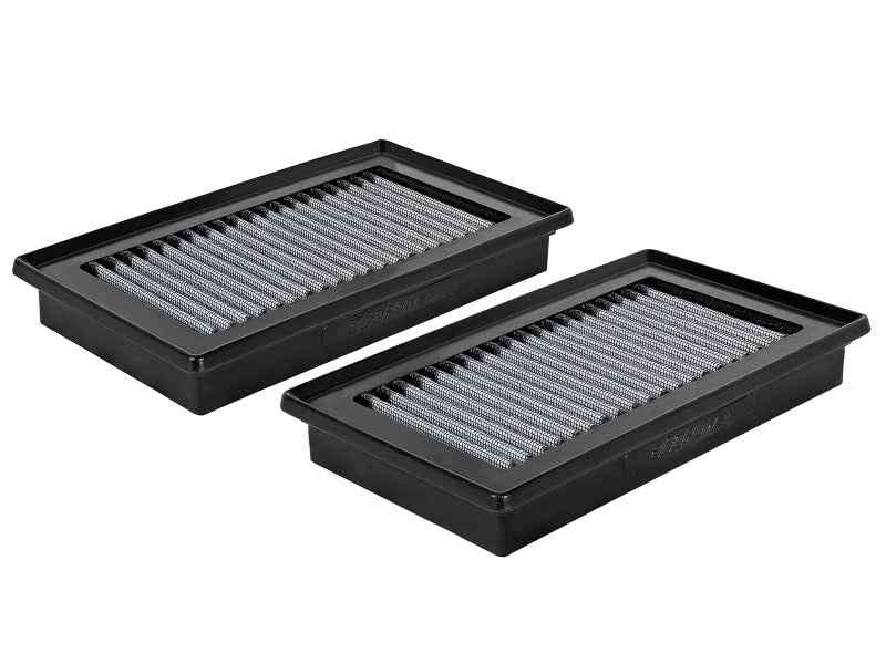 aFe Magnum FLOW Pro DRY S OE Replacement Air Filter Pair for 2014-2019 Infiniti Q50 V6 3.5L/3.7L