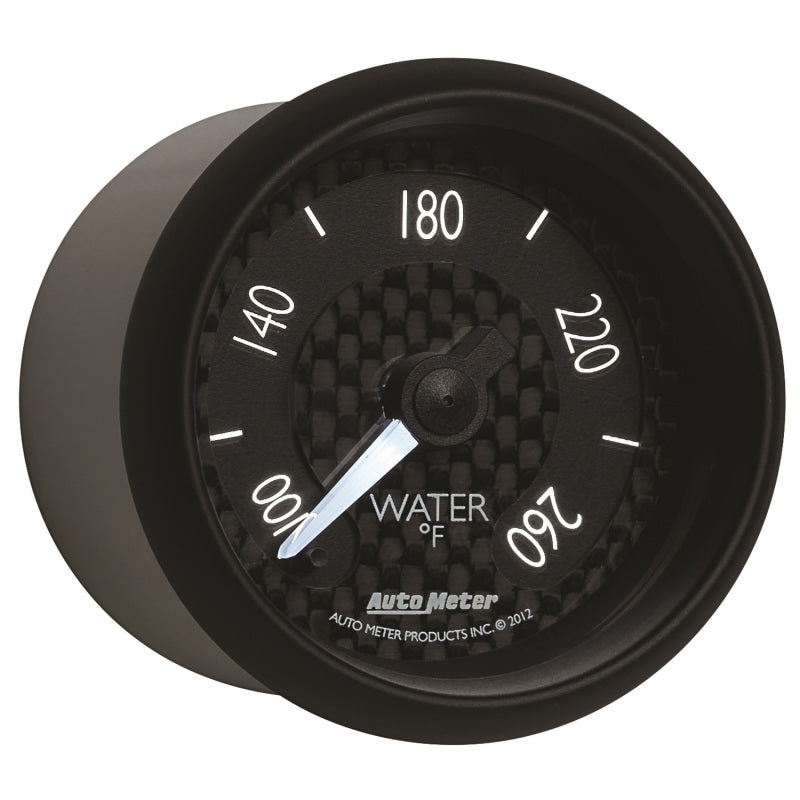 AutoMeter GT Series 52mm Full Sweep Digital Water Temperature Gauge 100-260°F