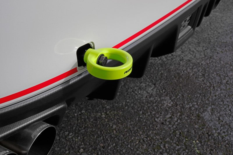 Perrin Performance Rear Tow Hook Kit for Subaru WRX/STI 2015-2021 - Neon Yellow
