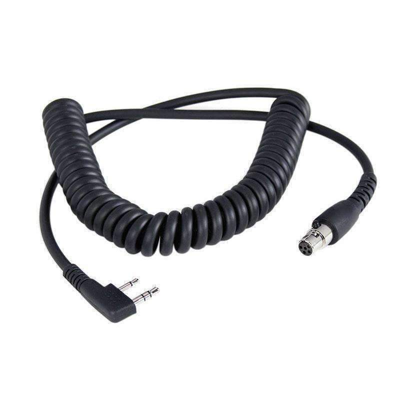 Rugged Radios Rugged and Kenwood Handheld Radio Headset Coil Cord - Durable Automotive Communication Accessory