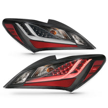 Load image into Gallery viewer, ANZO 10-13 Hyundai Genesis 2-Door LED Taillights with Dark Smoke Lens - Pair