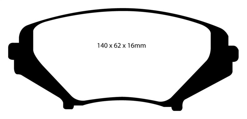 EBC Yellowstuff Front Brake Pads for Mazda RX-8 - High Performance Street and Track Use