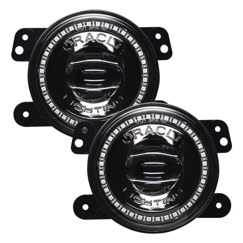 Oracle Jeep Wrangler JK/JL/JT High Performance W LED Fog Lights with ColorSHIFT Dynamic - 3000 Lumens