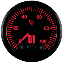 Load image into Gallery viewer, AutoMeter Stack Instruments Pro Control 52mm Oil Pressure Gauge - Black (0-100 PSI, 1/8in NPTF Male)