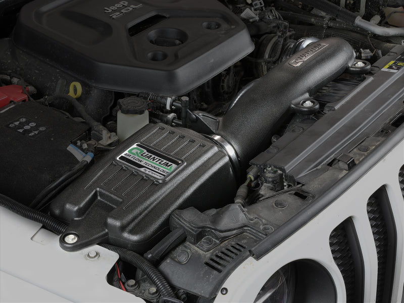 aFe Quantum Pro 5R Cold Air Intake System for Jeep Wrangler JL 2018-2023 with Pro 5R Filter Part Number afe53-10019R