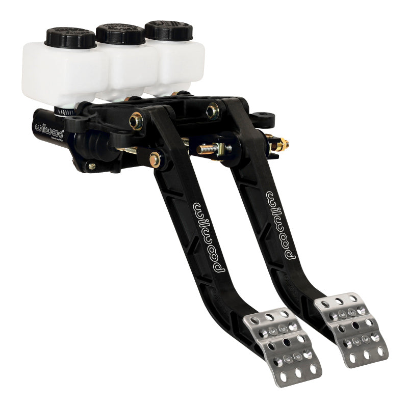 Wilwood Adjustable Dual Brake and Clutch Pedal Assembly, Forward Swing Mount, 6.25:1 Ratio (Part #wil340-11295)