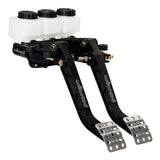 Wilwood Adjustable Dual Brake and Clutch Pedal Assembly, Forward Swing Mount, 6.25:1 Ratio (Part #wil340-11295)