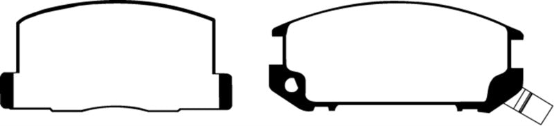 EBC Yellowstuff Rear Brake Pads for Toyota MR2 1985-1990 * High-Performance Street and Track Brake Compound