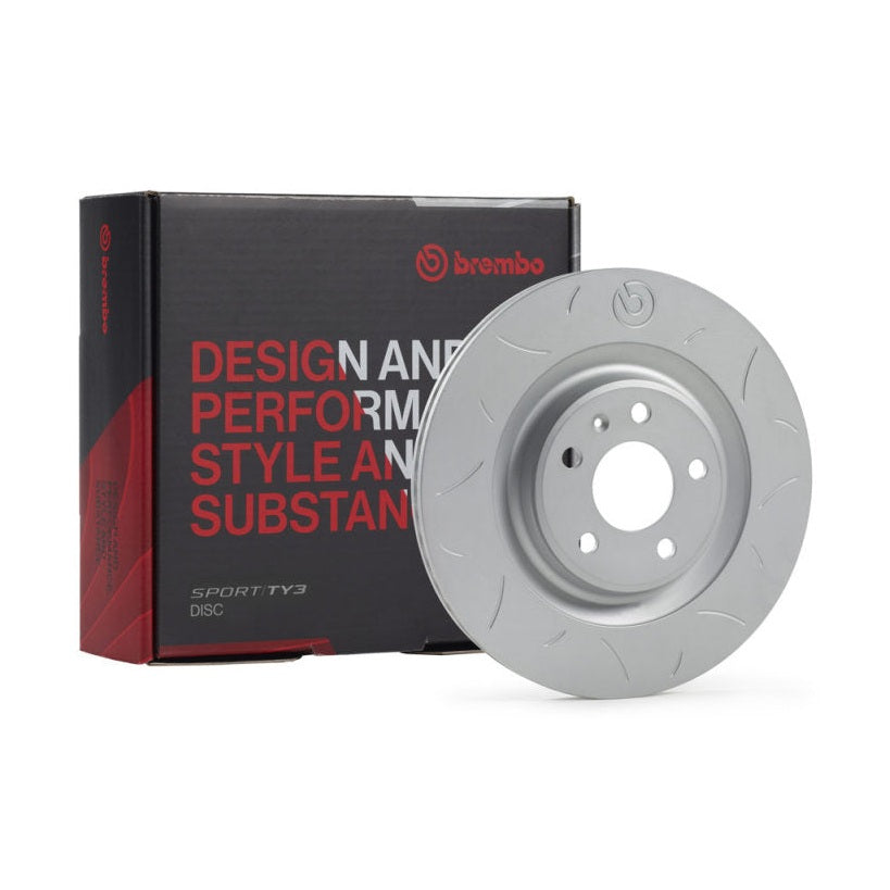 Brembo TY3 Sport Rear Disc Rotor for 2011-2018 Audi Q3 and 2014 Audi TT Roadster 2.0 TTS Quattro - brb59.E114.52