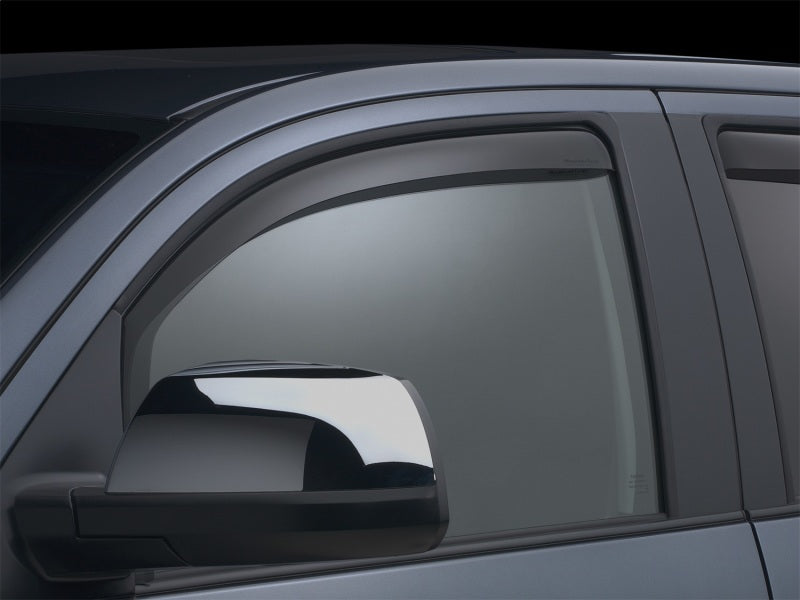 WeatherTech Front Side Window Deflectors for Toyota Tundra CrewMax and Double Cab - Dark Smoke