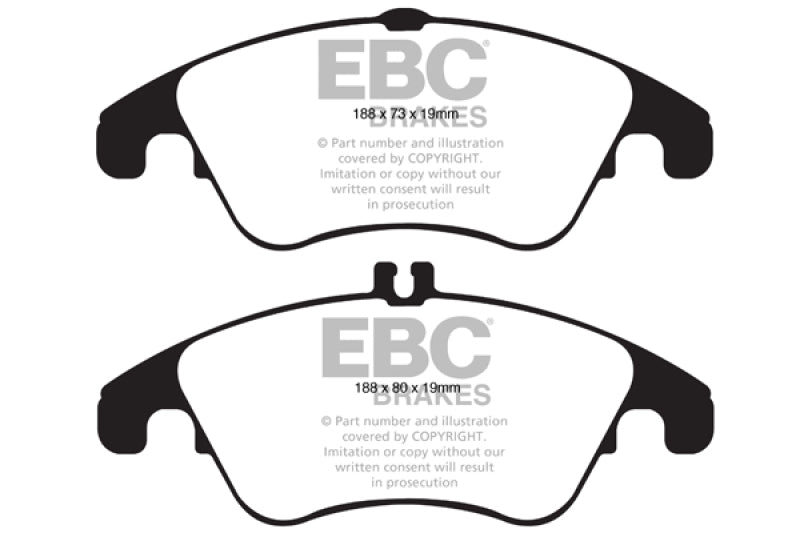 EBC Yellowstuff Brake Pads for Mercedes-Benz C-Class and E-Class Models | Part No. EBCDP41991R