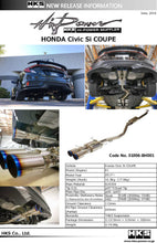 Load image into Gallery viewer, HKS Hi-Power Muffler for Honda Civic SI Coupe (FC3) - Part Number HKS31006-BH001