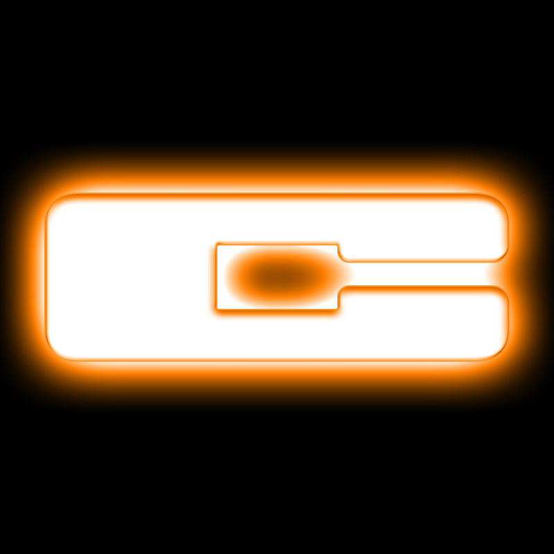 ORACLE Lighting Universal LED Letter Badges - Matte White Finish - Customizable Glow for Vehicles