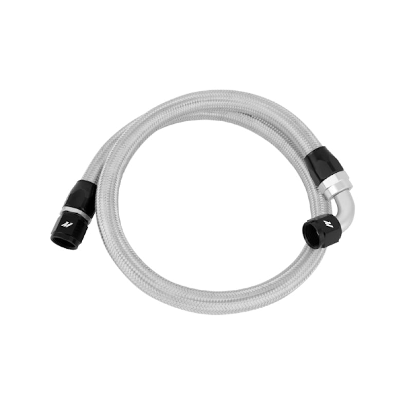 Mishimoto 3 ft Stainless Steel Braided Hose with -10AN Fittings for Oil, Fuel, and Water Lines
