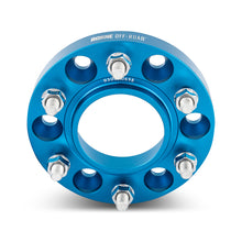 Load image into Gallery viewer, Mishimoto Wheel Spacers, 6x139.7 Bolt Pattern, 78.1mm Center Bore, 25mm Thickness, M14x1.5, Blue - misBNWS-005-250BL