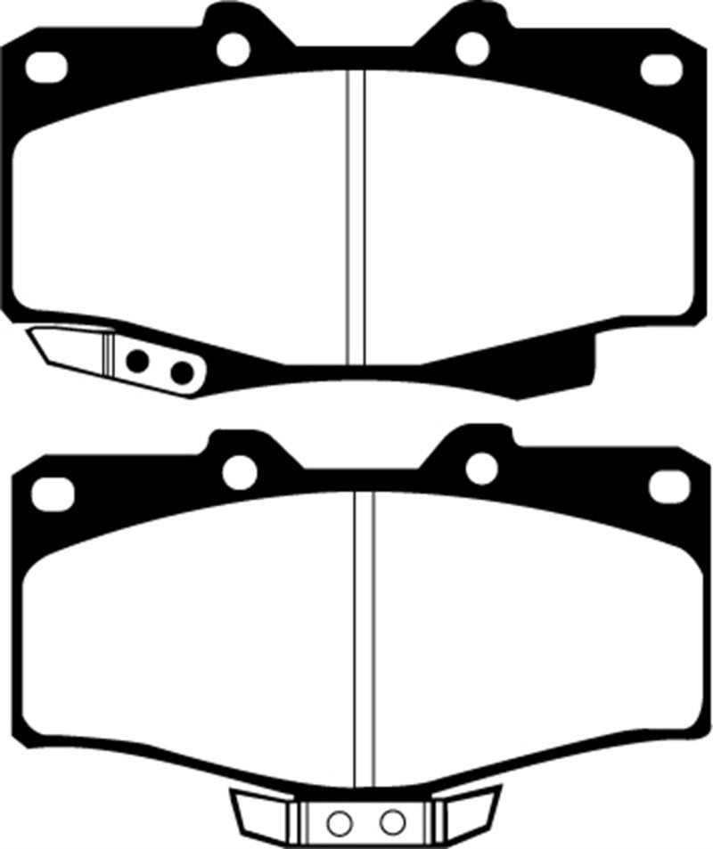 EBC 90-91 Toyota 4Runner & 2000-2003 Tacoma Greenstuff Brake Pads * Heavy Duty Offroad Performance