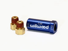 Load image into Gallery viewer, Wilwood Residual Pressure Valve - New Style with Fittings - 2 lb / Blue