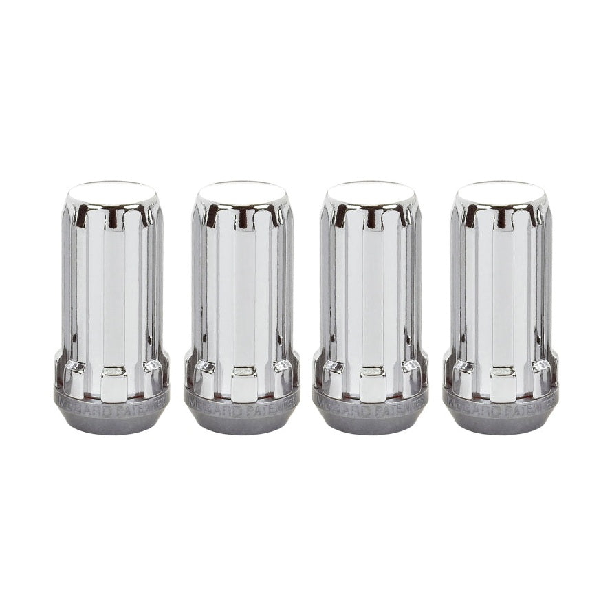 McGard SplineDrive Cone Seat Lug Nut Set M14 x 1.5 Thread - Chrome Finish, 4-Pack