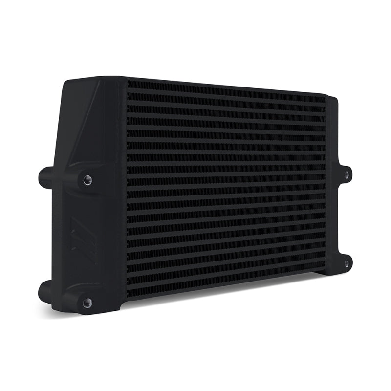 Mishimoto Heavy-Duty 10-inch Oil Cooler with Same-Side Outlets - Black