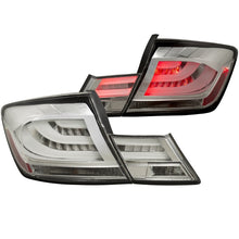 Load image into Gallery viewer, ANZO 2013-2015 Honda Civic LED Tail Light Assembly with Chrome Housing – Clear Lens Pair