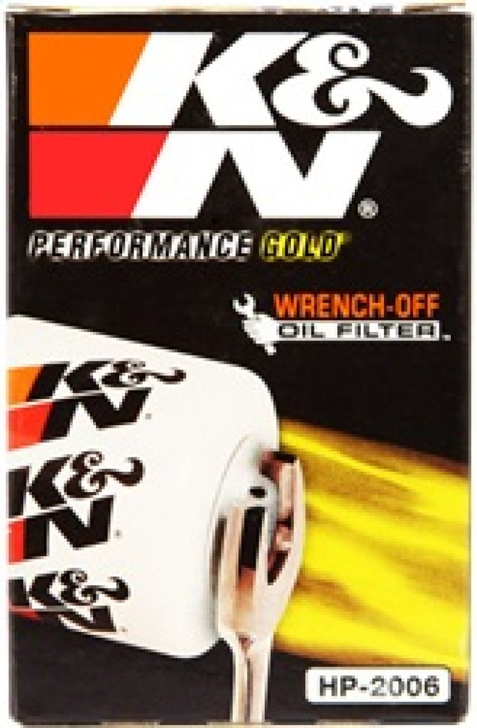 K&N Engineering HP-2006 Universal Performance Gold Oil Filter for Chevrolet and GMC Vehicles