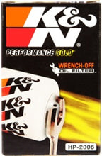 Load image into Gallery viewer, K&amp;N Engineering HP-2006 Universal Performance Gold Oil Filter for Chevrolet and GMC Vehicles