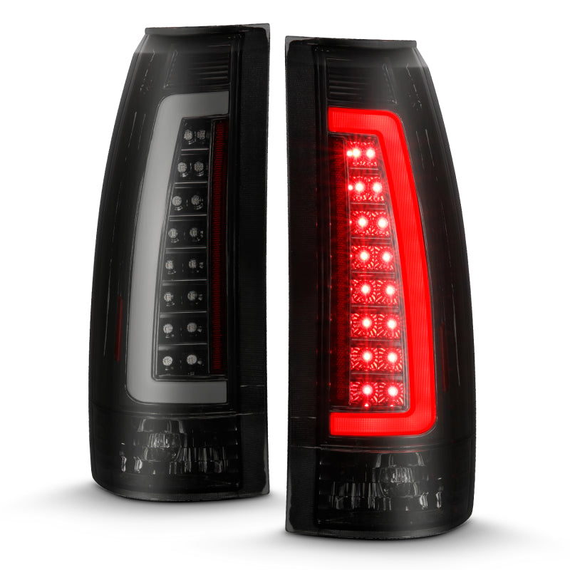 ANZO 1999-2000 Cadillac Escalade LED Tail Light Assembly with Smoke Lens and Black Housing – Pair
