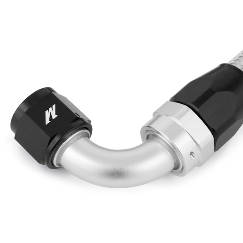 Mishimoto 3 ft Stainless Steel Braided Hose with -10AN Fittings for Oil, Fuel, and Water Lines