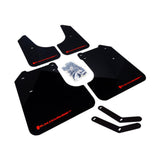 Rally Armor UR Series Mud Flaps for 2008-2010 Subaru Impreza and 2009-2010 Subaru WRX – Black with Red Logo