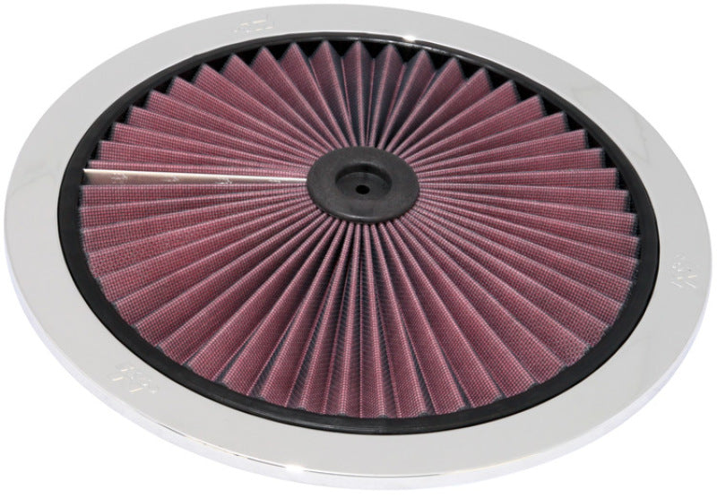 K&N Engineering X-Stream Air Flow Top Filter 14-inch OD Chrome - Part Number KNn66-1401XP