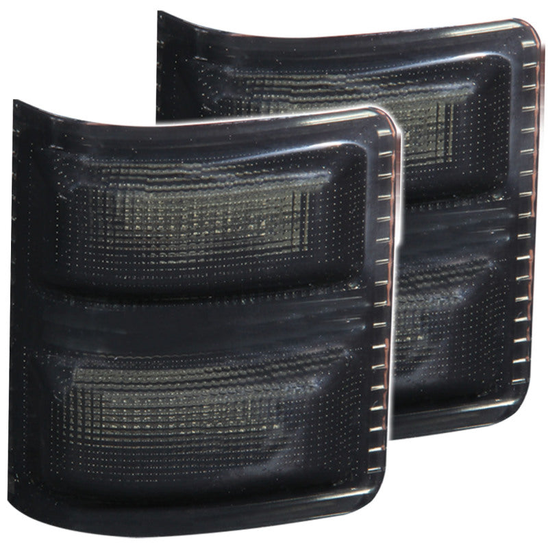 ANZO LED Mirror Lights for Ford F-250 2008-2015 – Smoke Lens with Amber Turn Signal, 2-Piece Set