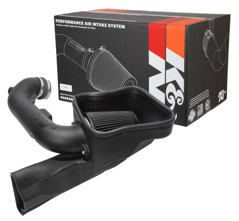 K&N Engineering 30-2605 DryFlow Performance Air Intake System for Ford Mustang GT 5.0L V8 (2018-2022)
