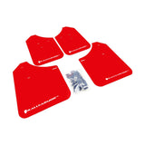 Rally Armor UR Series Red and White Logo Mud Flaps for Subaru Impreza 2004-2007