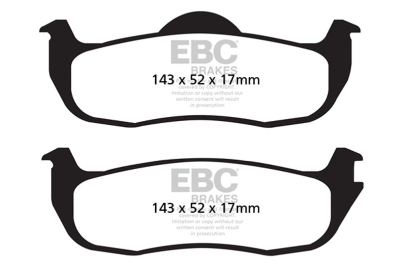 EBC Brakes Extra Duty Rear Brake Pads for Nissan Titan * Part No. EBC ED91707