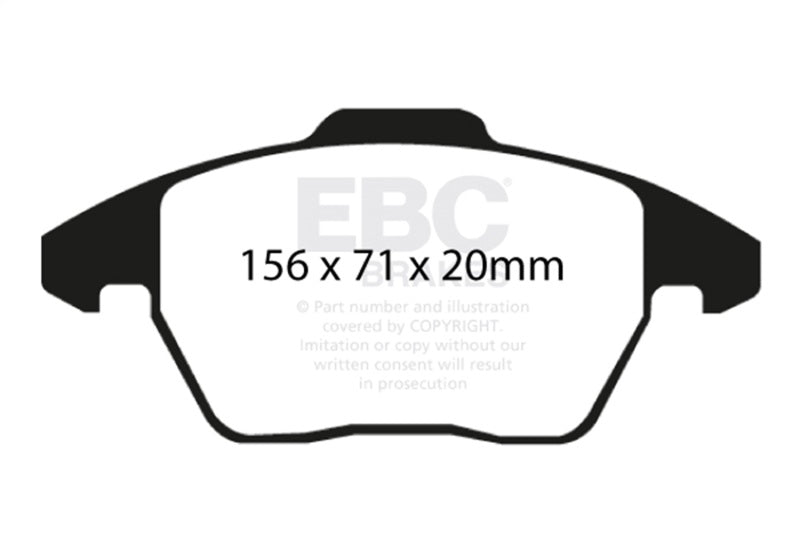 EBC Bluestuff NDX Front Brake Pads DP51517NDX for Audi A3 and Volkswagen Models