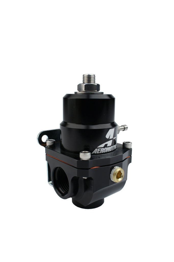 Aeromotive Adjustable Fuel Regulator Part #aer13303 for 35-75 PSI, -08 AN Ports, 1/8 NPT Gauge & Boost Reference